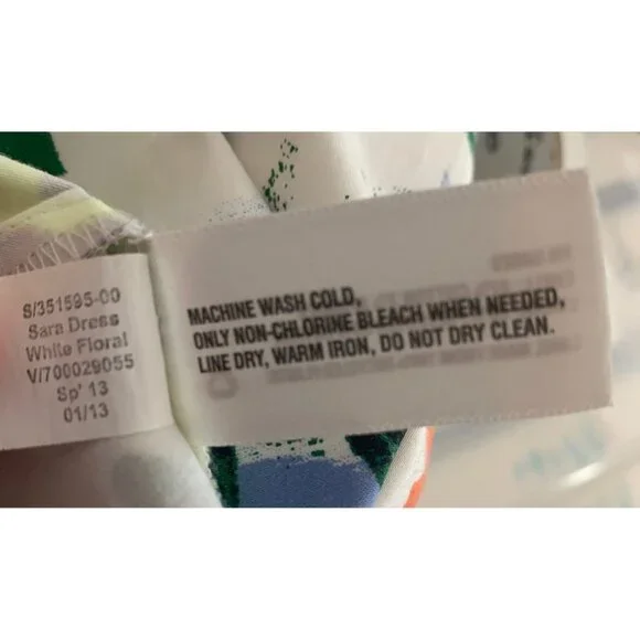 Gap Designed & Crafted Womens Whte Floral Dress 6  Sleeveless - Picture 3 of 6